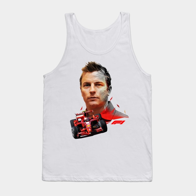 Kimi Raikkonen low poly II Tank Top by pxl_g